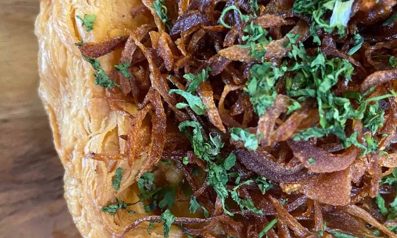 Chicken haleem quiche Chicken haleem quiche