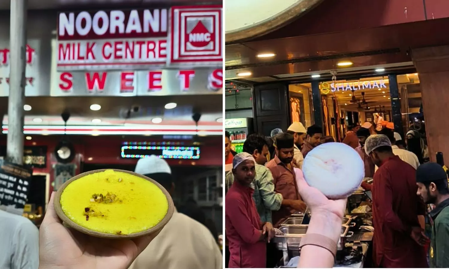 Left: Noorani Milk & Sweets Centre | Right: Shalimar Restaurant