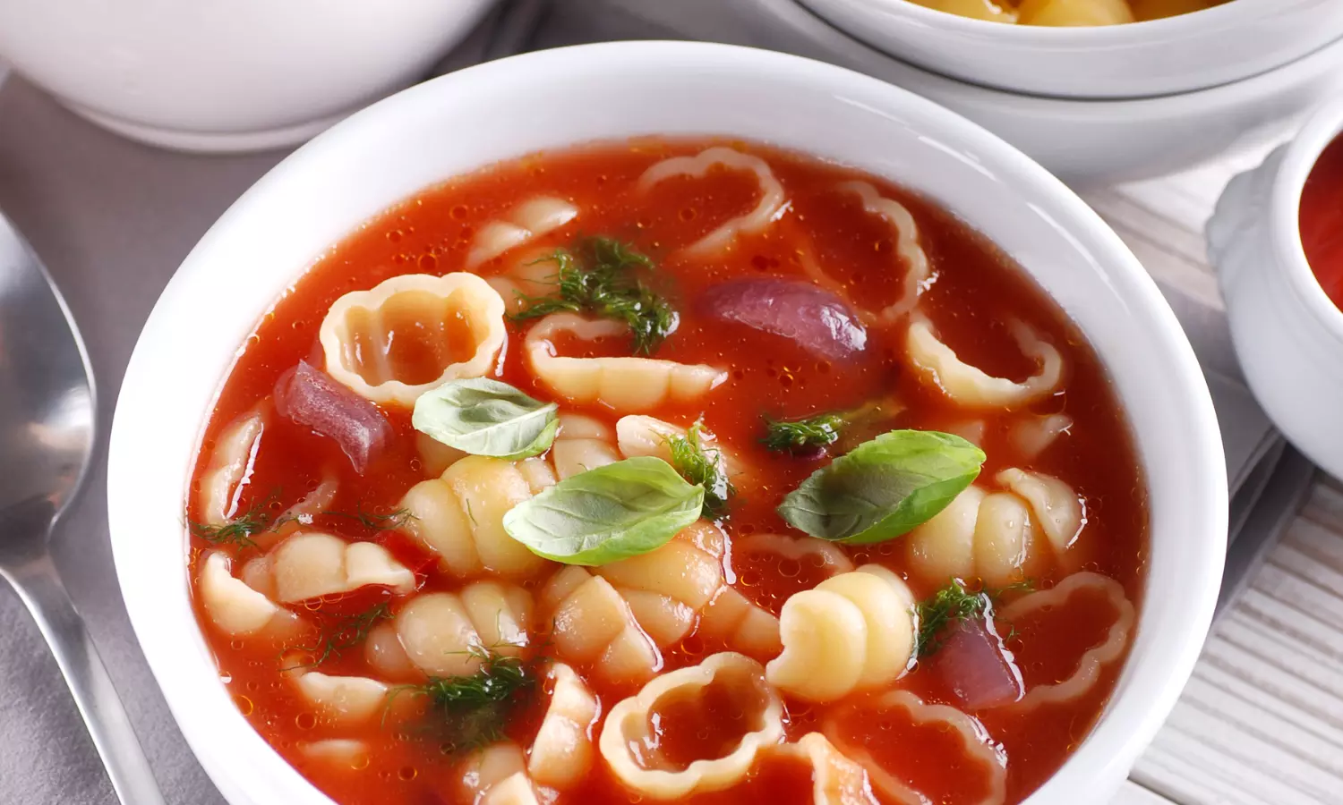 Tomato Macaroni Pasta Soup