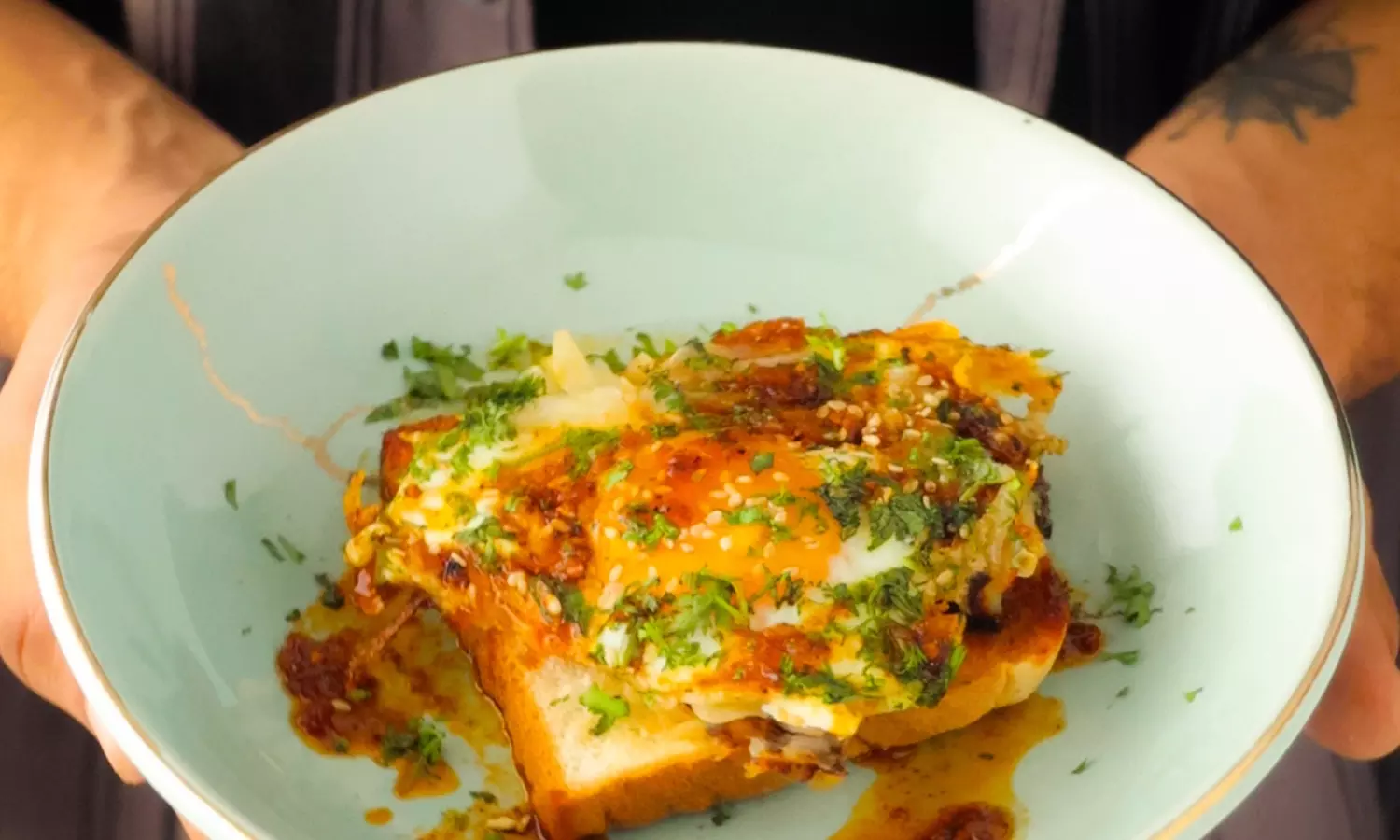 Chilli Oil Fried Eggs