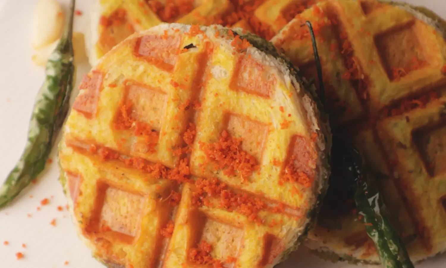 Vada Pav Waffle