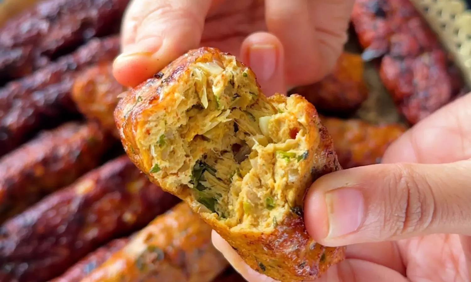 Chicken & Cheese Seekh Kebabs