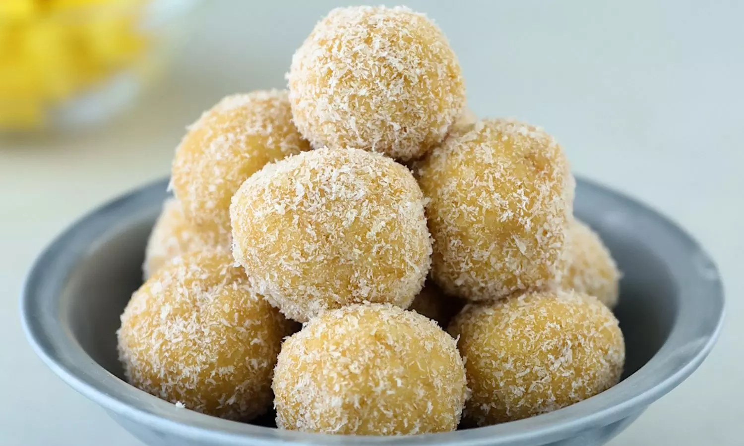 Pineapple Stuffed Pina Colada Bites