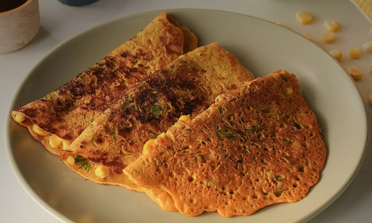 Spinach Corn Chilla