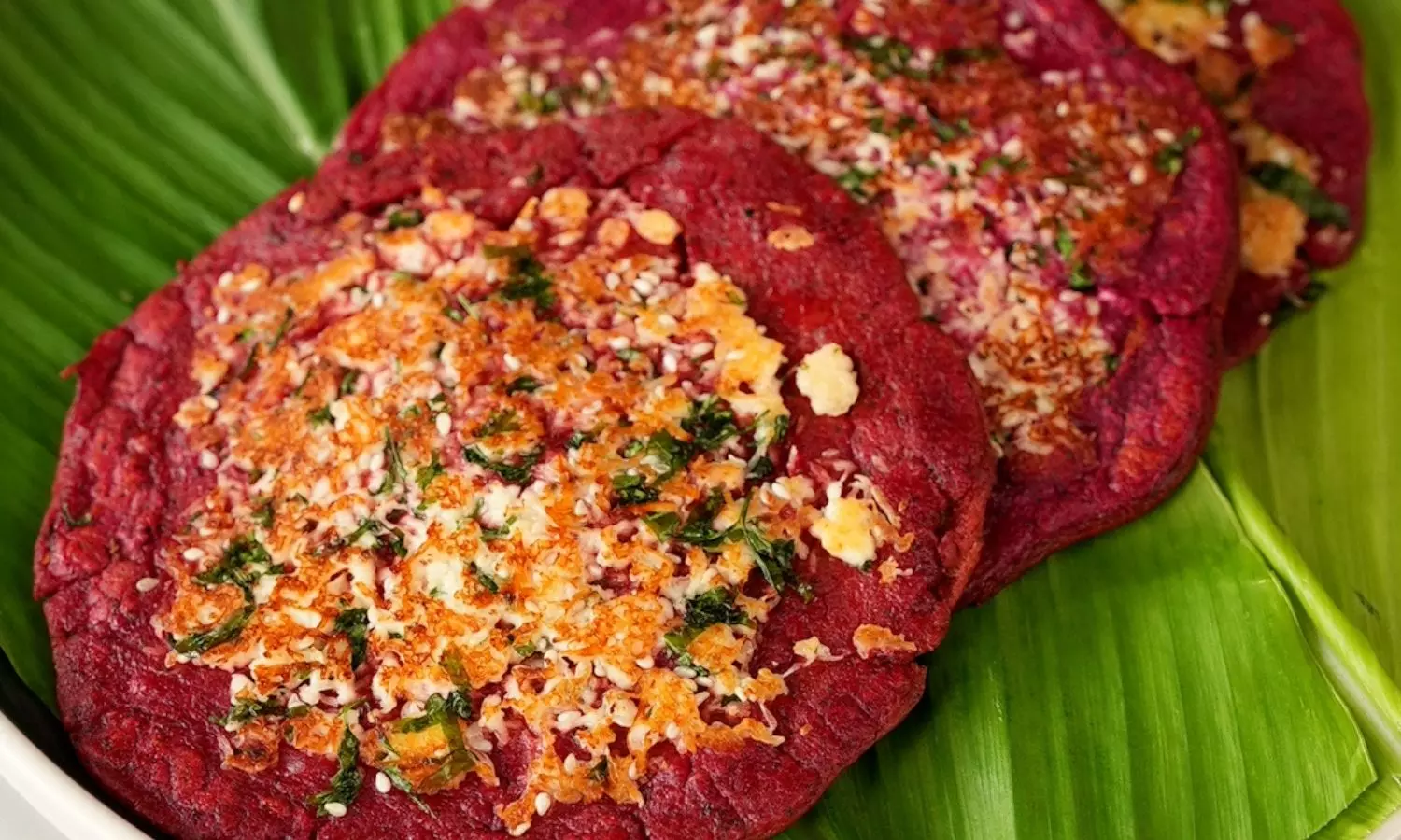Beetroot Oats Chilla