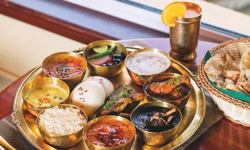 thali at Araiya Palampur