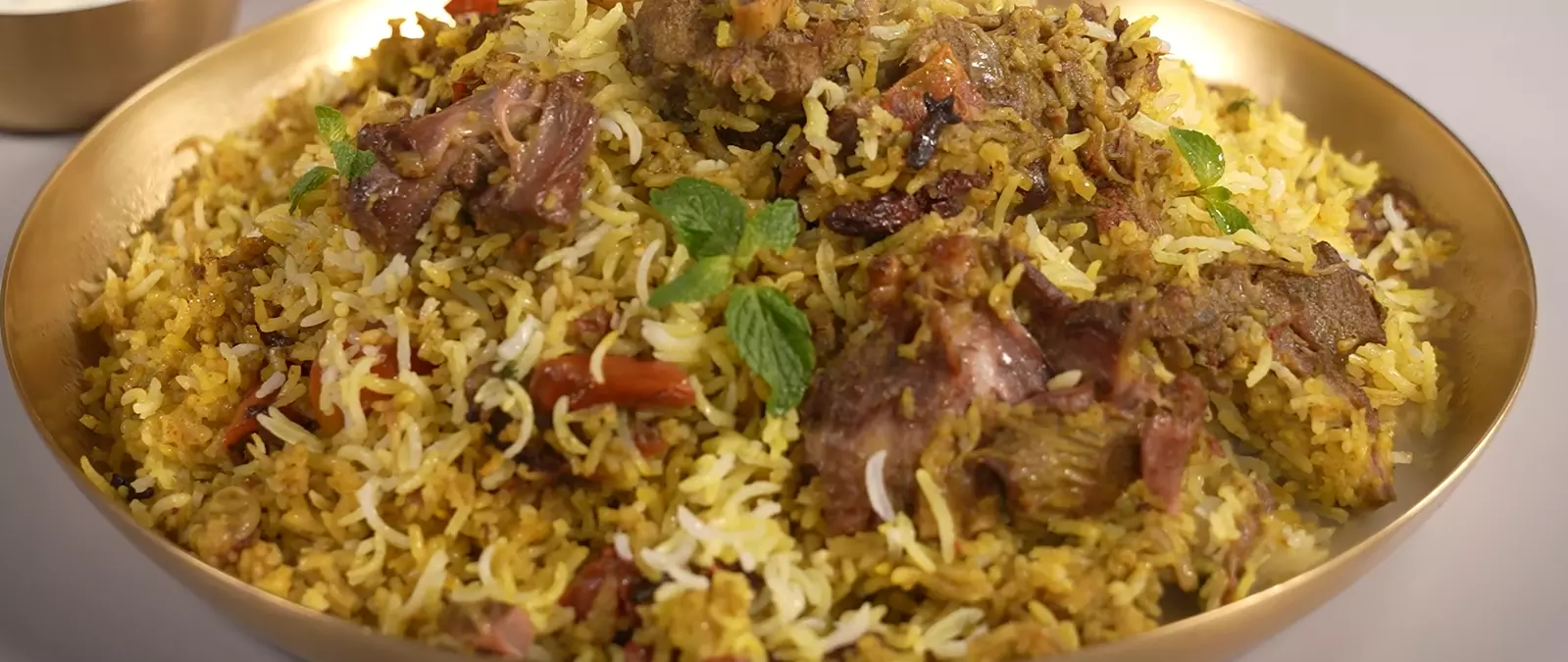 Green Mutton Biryani