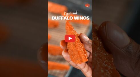 Eggplant Buffalo Wings