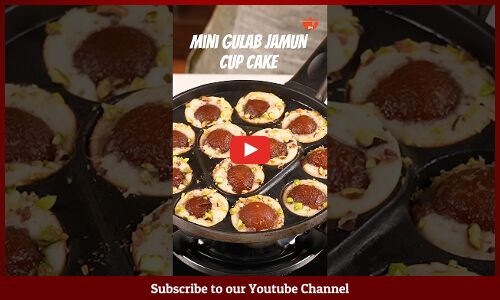 Mini Gulab Jamun Cupcake Mini Gulab Jamun Cupcake