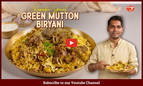 Green Mutton Biryani