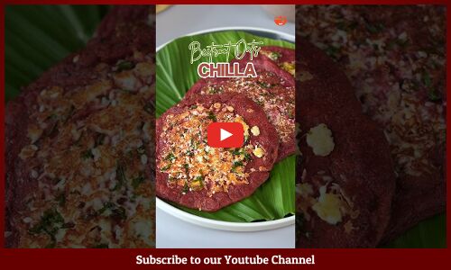 Beetroot Oats Chilla Beetroot Oats Chilla
