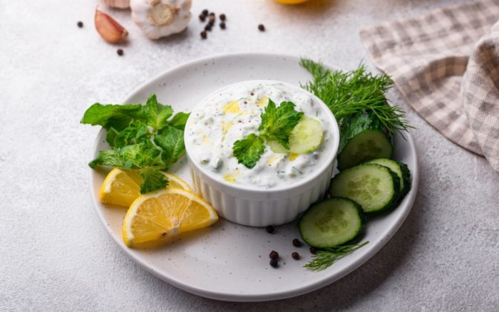 Basil Tzatziki dip